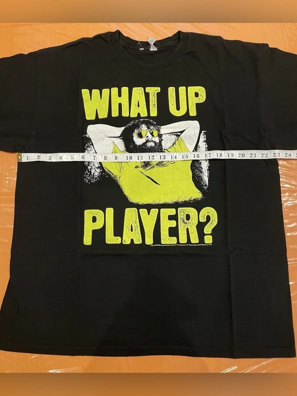 The Hangover 3 T-shirt What Up Player Size XL Movie Promo Merch Galifinakis - Picture 5 of 6